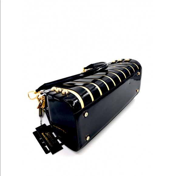 🌹BEVERLY HILLS LEATHER PATENT FINISH🌹VERY RICH - Picture 4 of 10